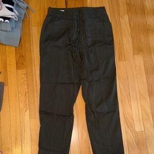 LOFT Charcoal Cargo Pants